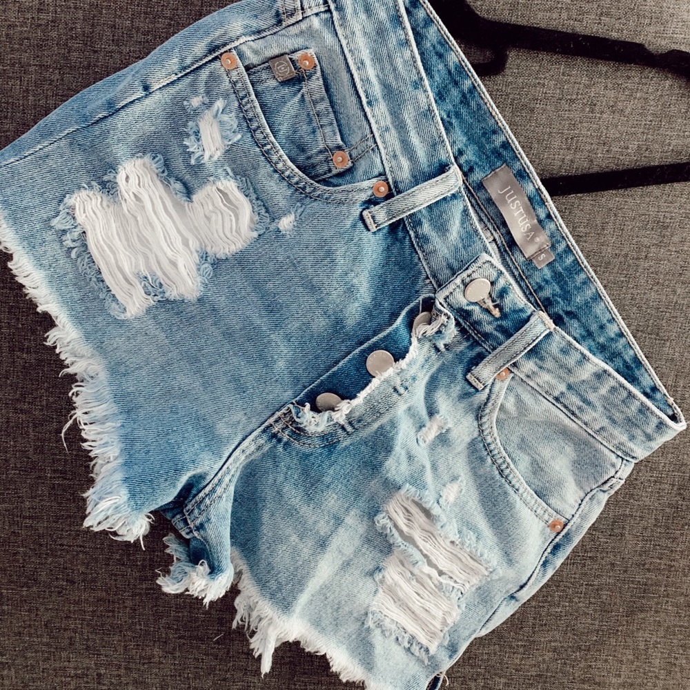 denim boutique shorts